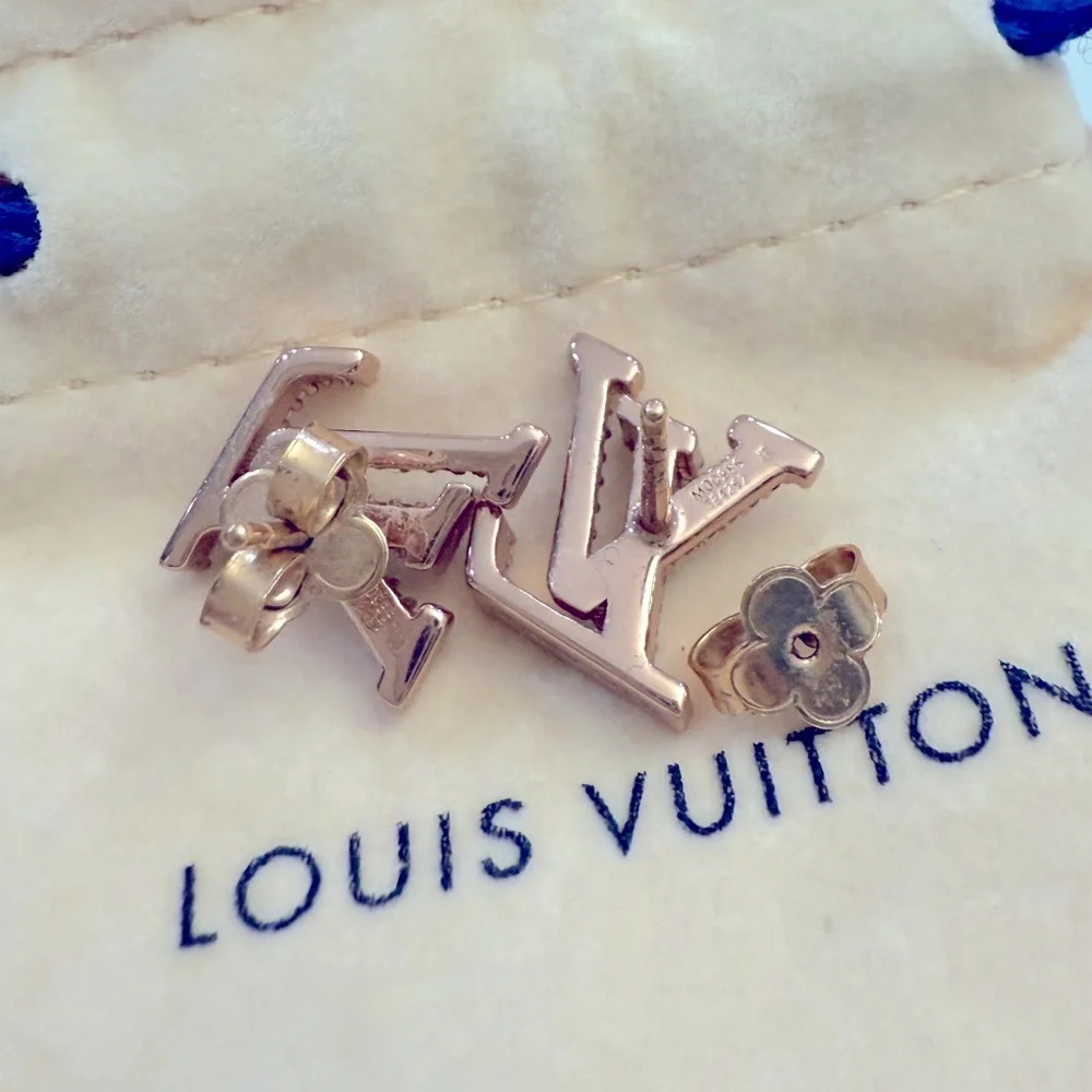 Sold! Louis Vuitton Iconic Earrings blush authentic - Picture 9 of 11